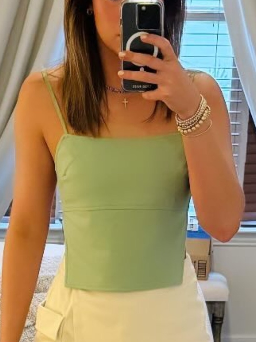 Camila Coelho Sage Green Top